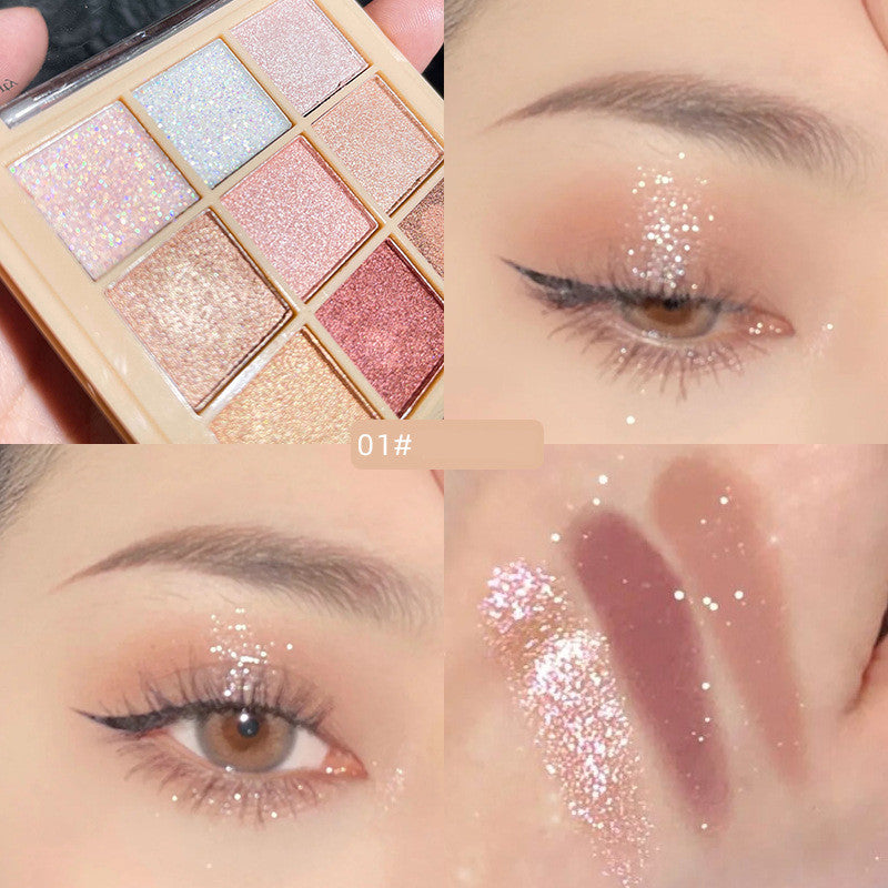 Nine Color Eye Shadow Plate Earth Color Beauty Makeup