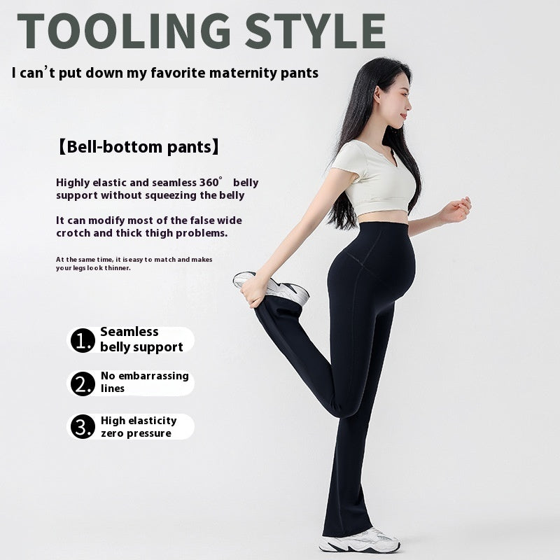 Maternity Yoga Bell-bottom Pants