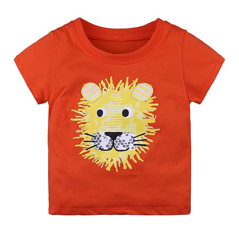 Knitted Cotton Boy's & Baby Short-Sleeved T-Shirt