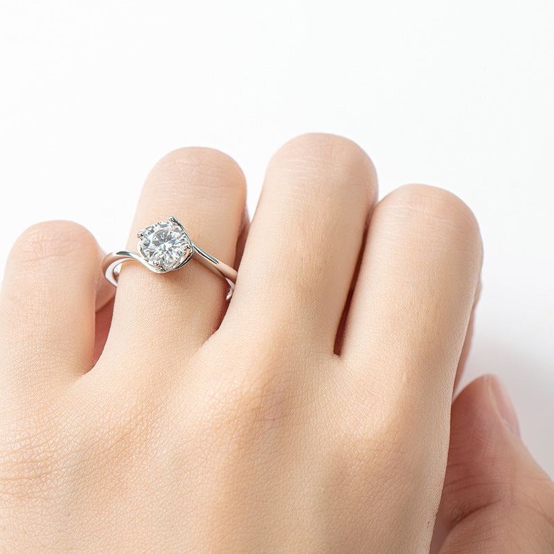 Fashion 1 Carat Moissanite Ring