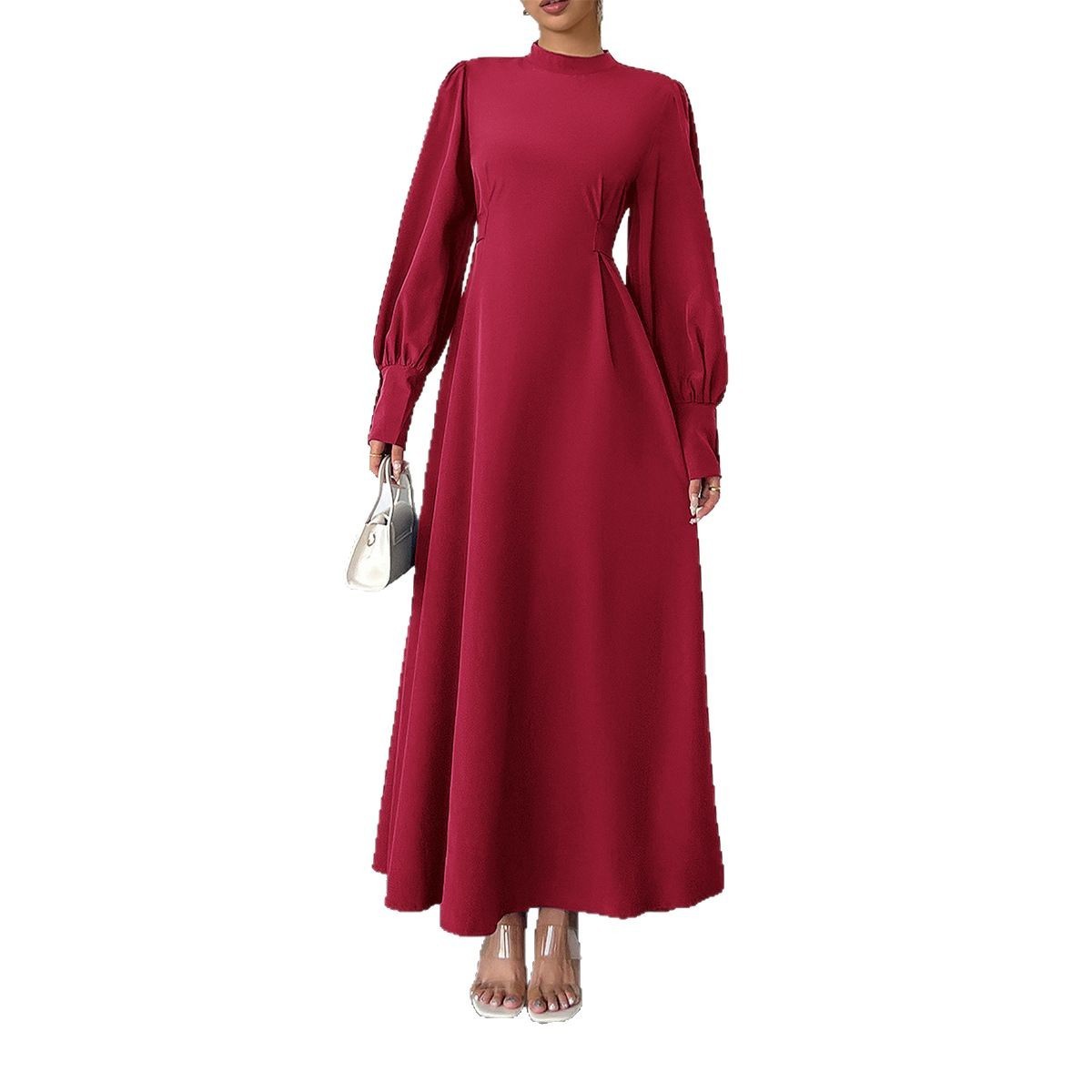 Ladies A- Line High Waist Dress