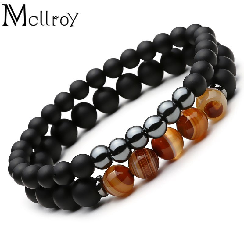 Mcllroy 2pc Natural stone Bracelet