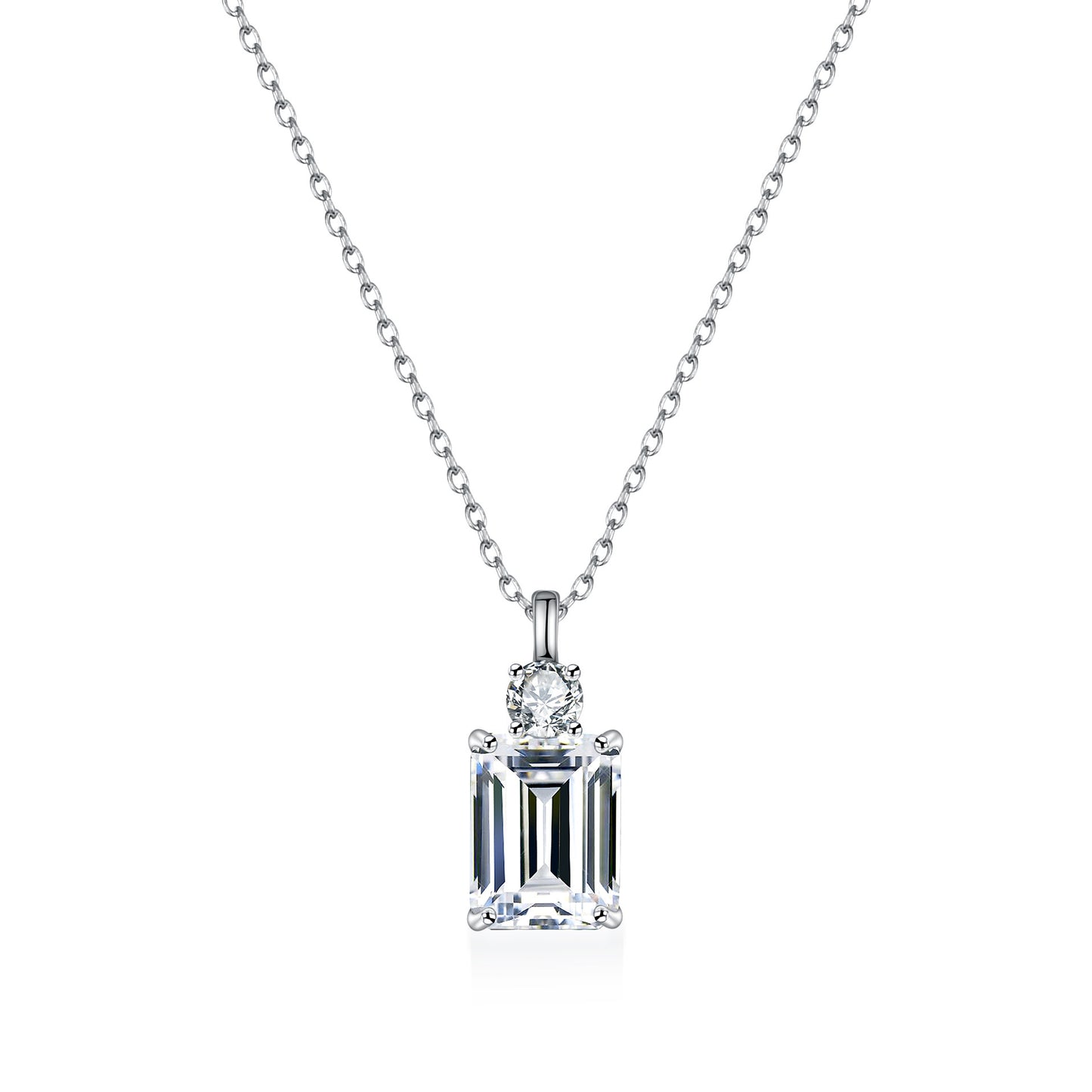 Square S925 Sterling Silver Necklace