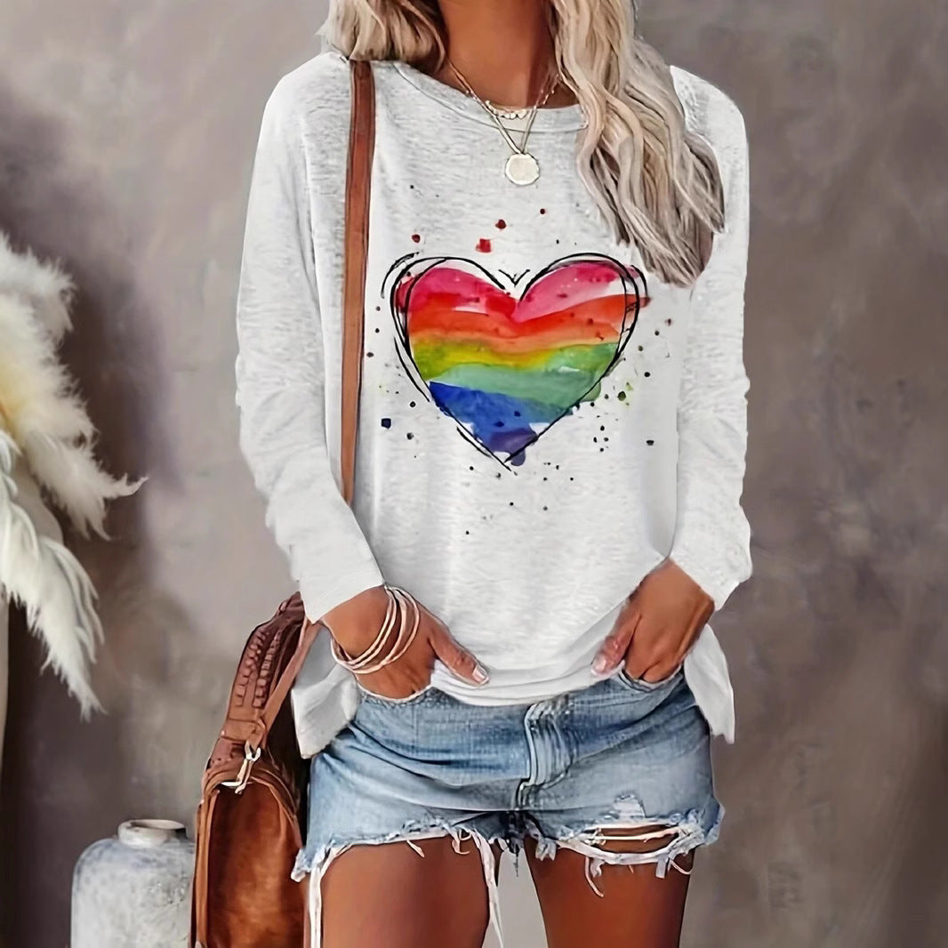 Women's Long Sleeved Versatile Round Neck