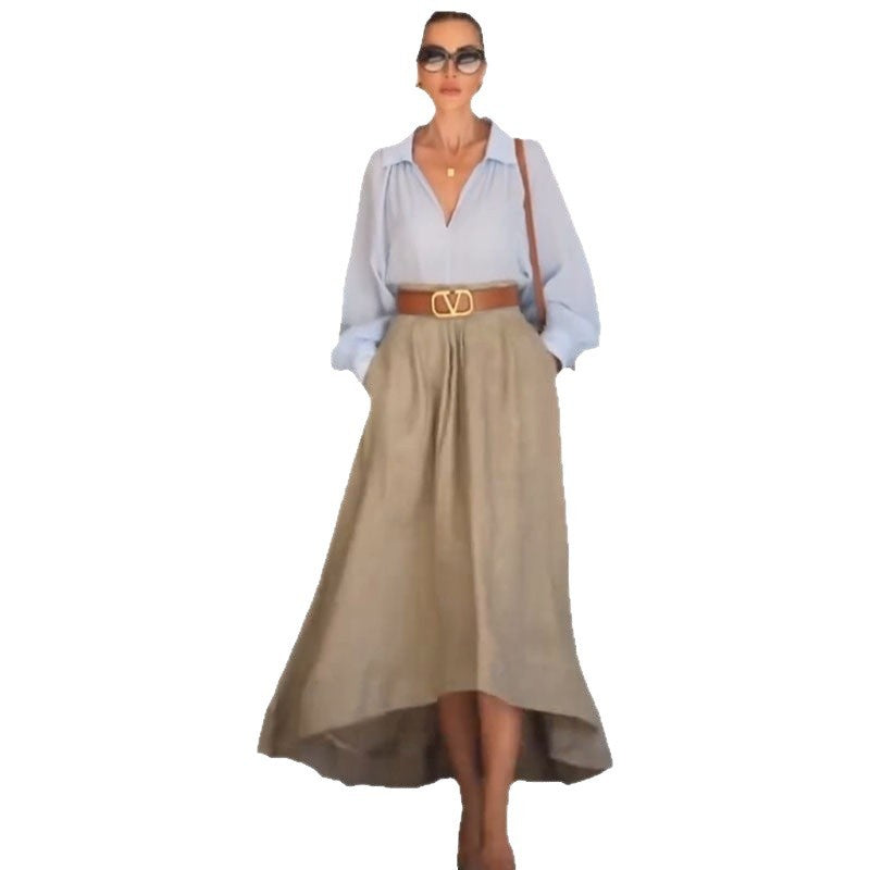 Fashion All-matching Temperament Skirt