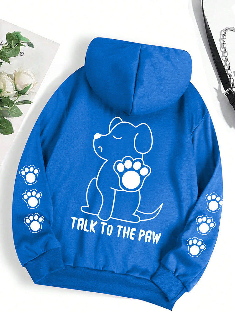 Funny Dog Hoodie Women's Warm