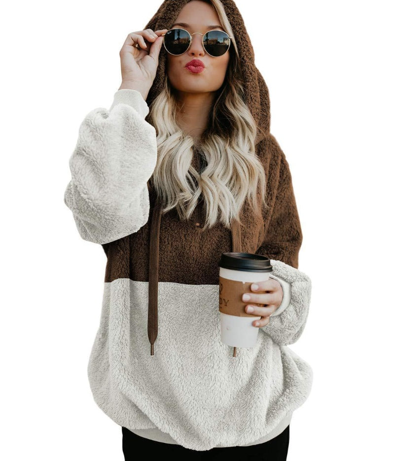 Women Casual Plush Hoodies Tops