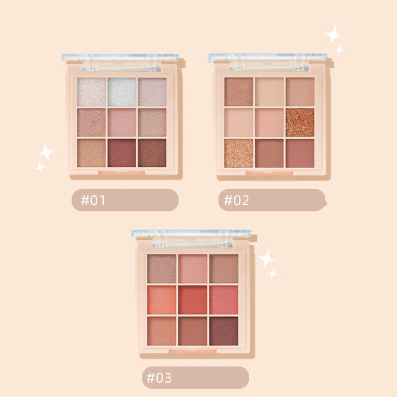 Nine Color Eye Shadow Plate Earth Color Beauty Makeup
