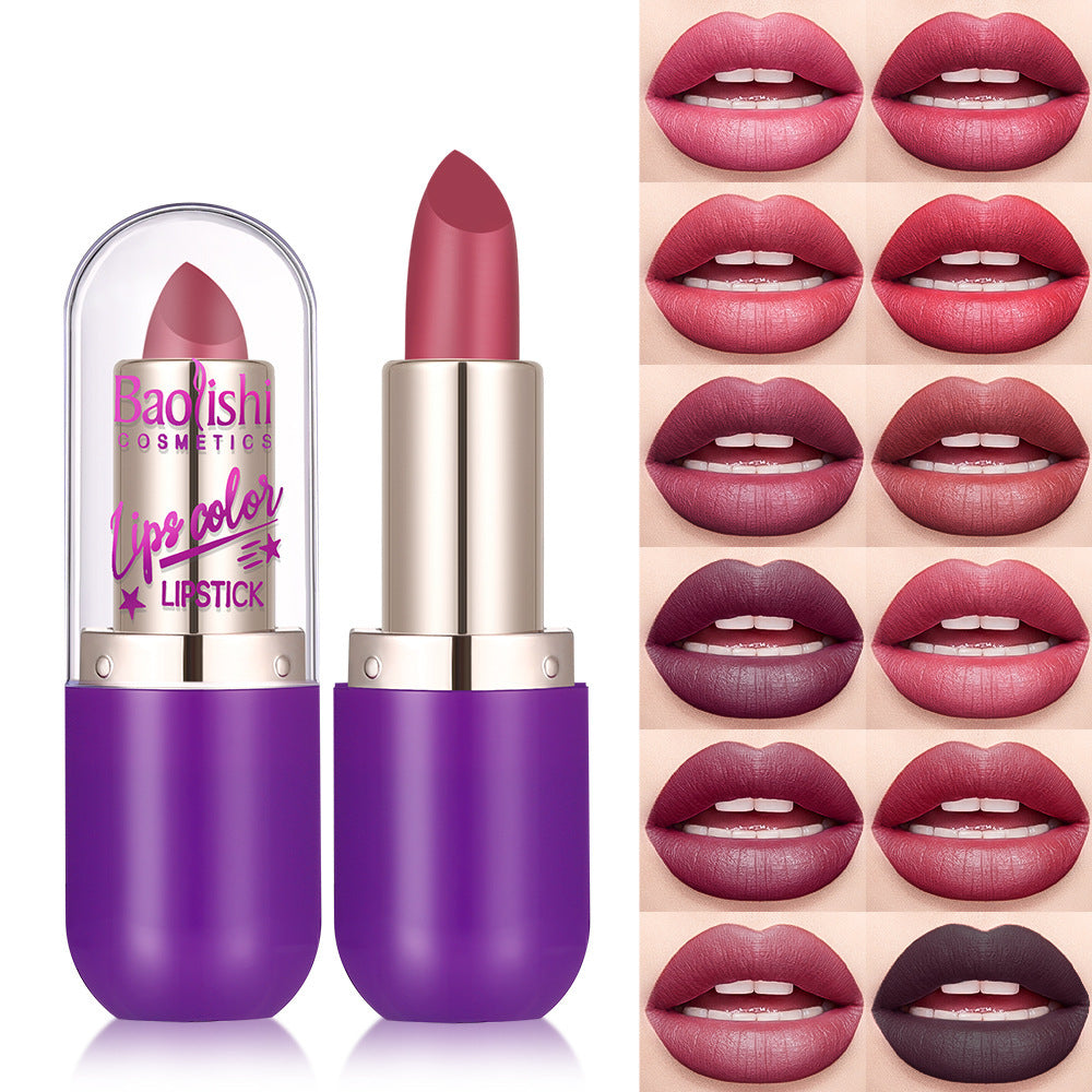 Matte Lipstick Makeup Matte No Stain On Cup