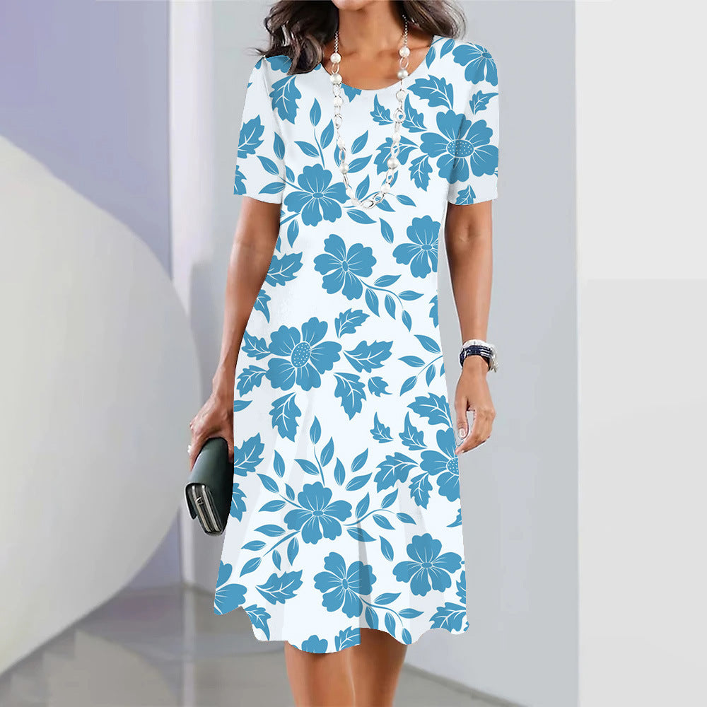 Round Neck Fashion Dress