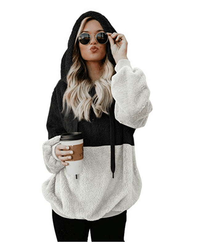 Women Casual Plush Hoodies Tops