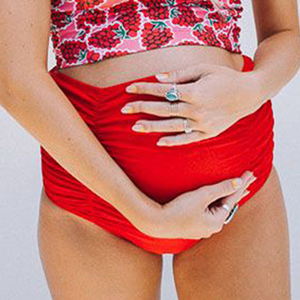 Maternity high waist swimwear