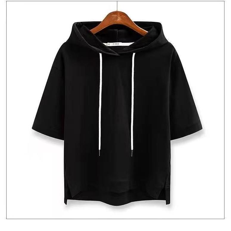 Women's Half Sleeve Hooded T-shirt
