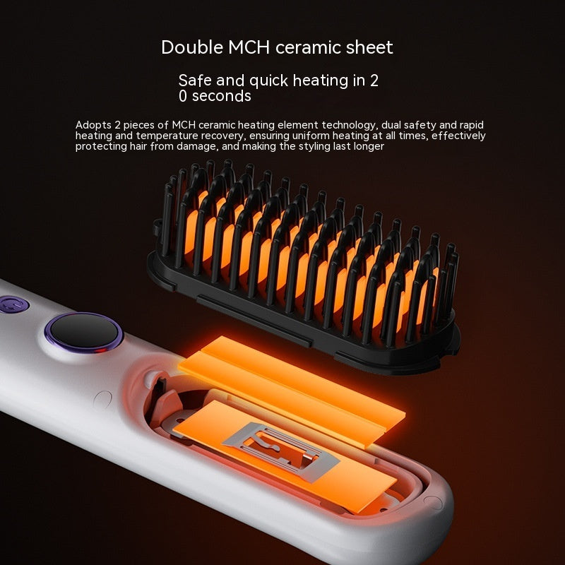 Straight Comb For Curling Or Straightening