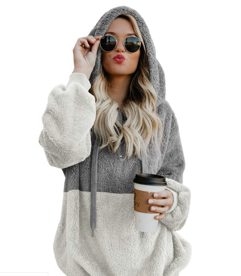 Women Casual Plush Hoodies Tops