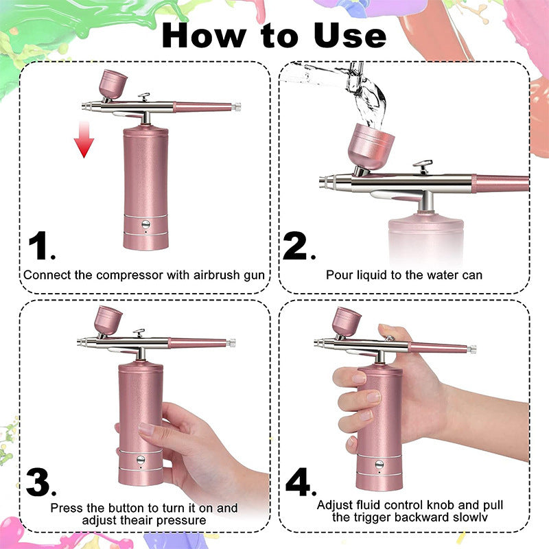 Air Compressor Kit Electric Spray Gun