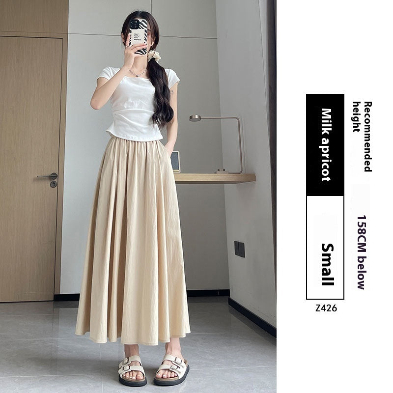 High Waist Slimming Pleated Dress