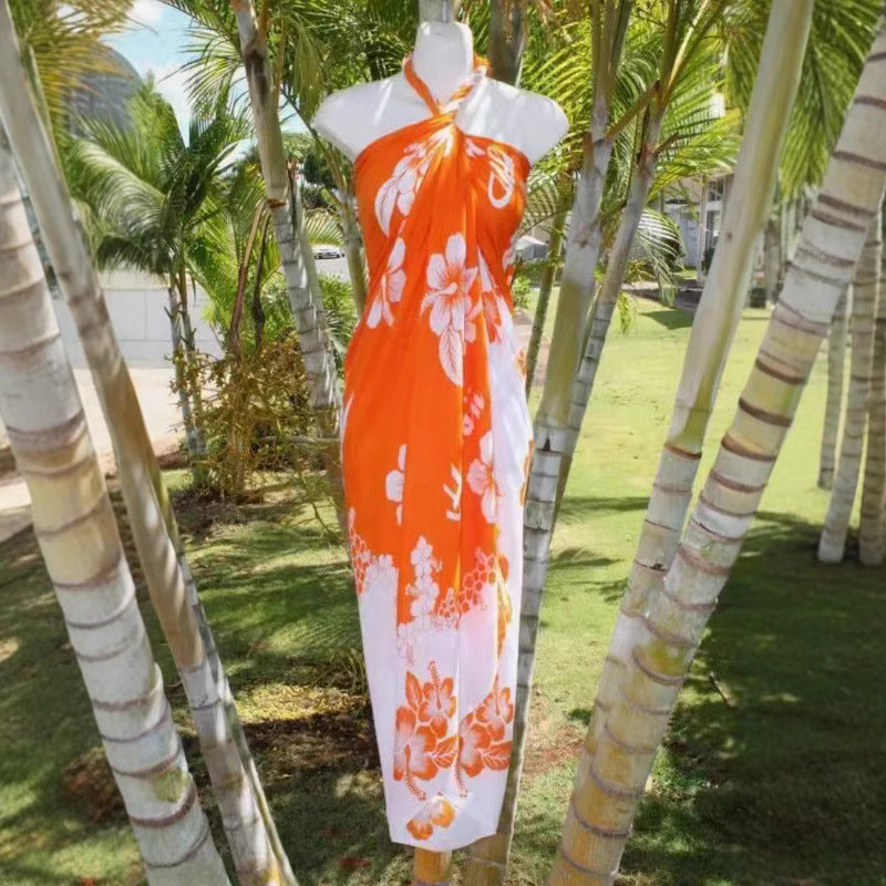 Women's Beach Vacation Bottoming Long Dress