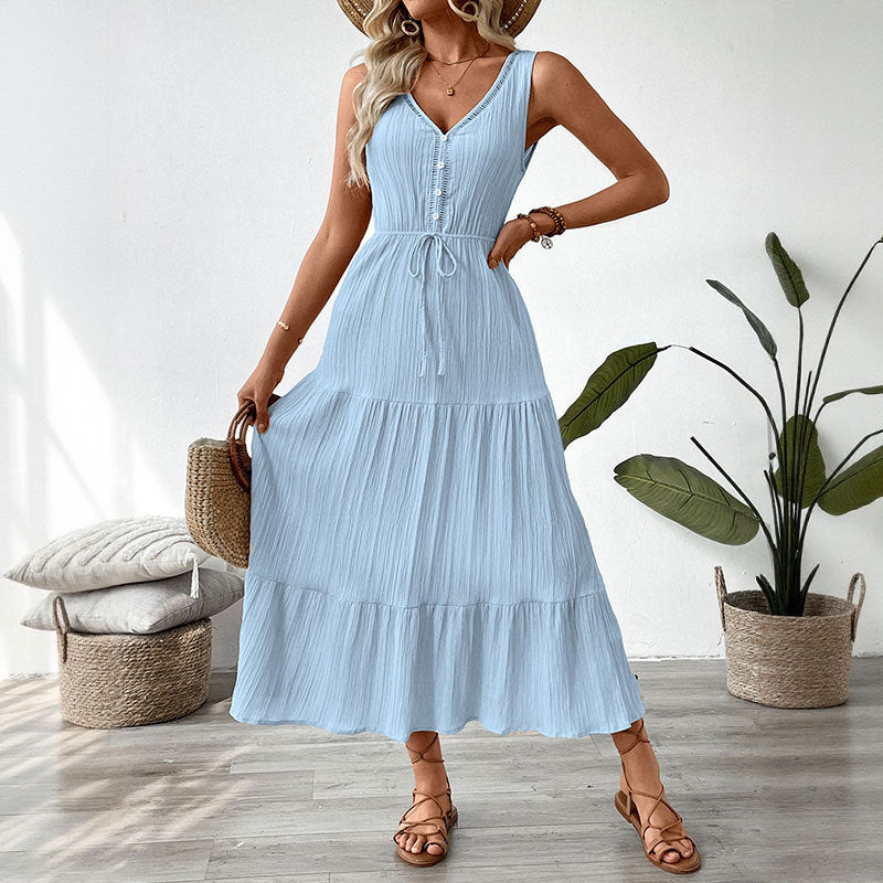 Women's Fashion Casual Stitching Dress