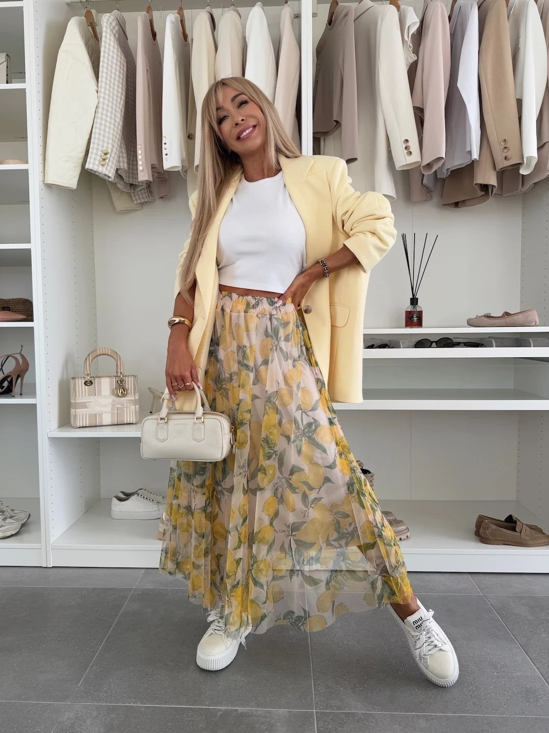 Elastic Waist Large Swing Casual Skirt
