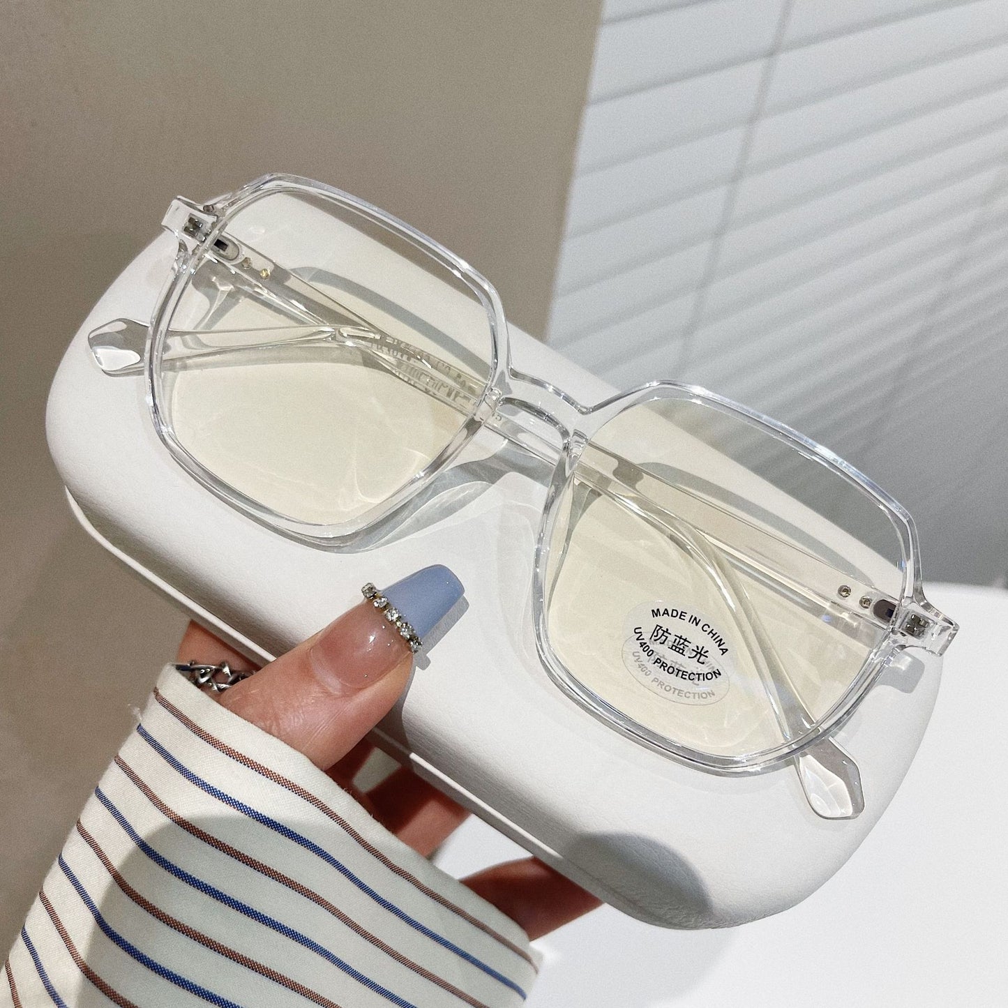 Square Concave Shape Myopia Glasses