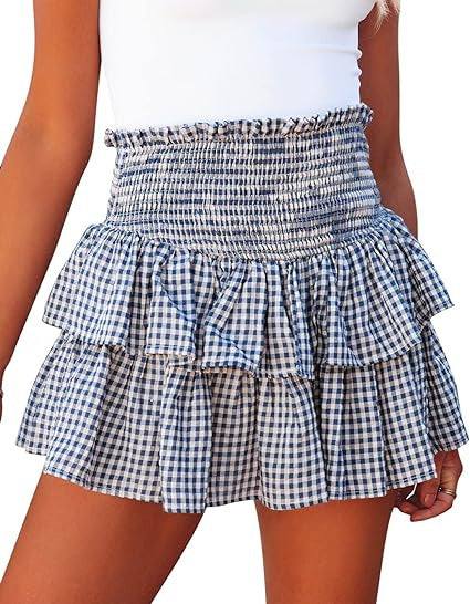Ladies Plaid Fashion Skirt