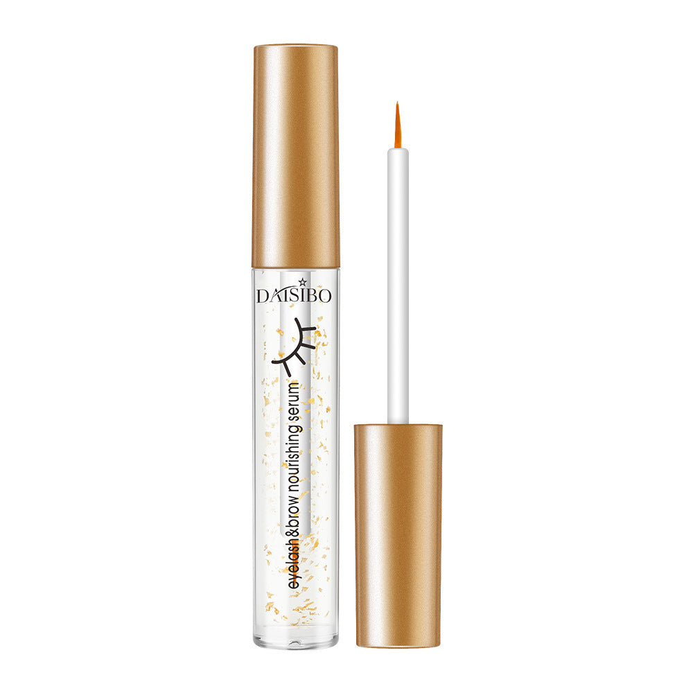 2 pc Gold Foil Plain Black Thick Natural Eyelash Growth Solution