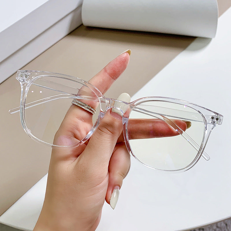 New Trendy Beige Nail Glasses Frame
