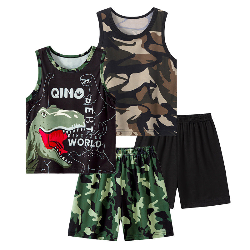 Printed Boys And Girls Casual Sets