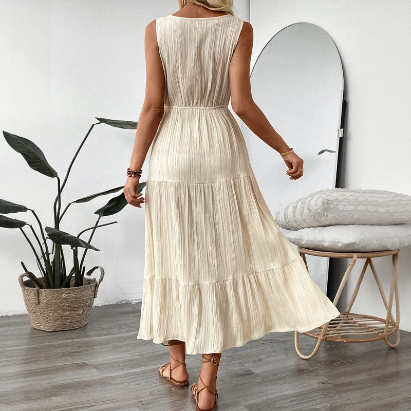 Women's Fashion Casual Stitching Dress