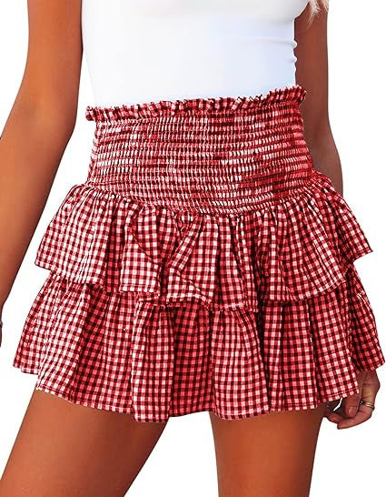 Ladies Plaid Fashion Skirt