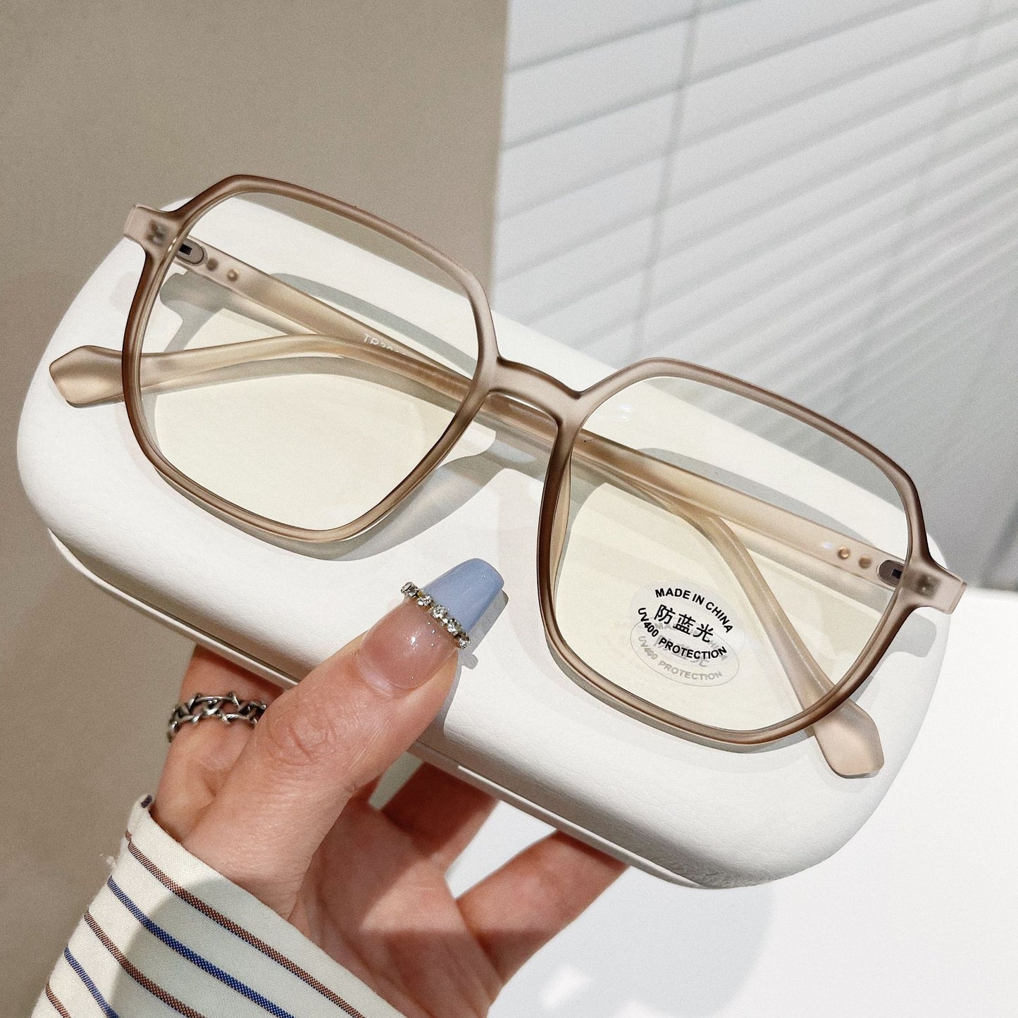 Square Concave Shape Myopia Glasses