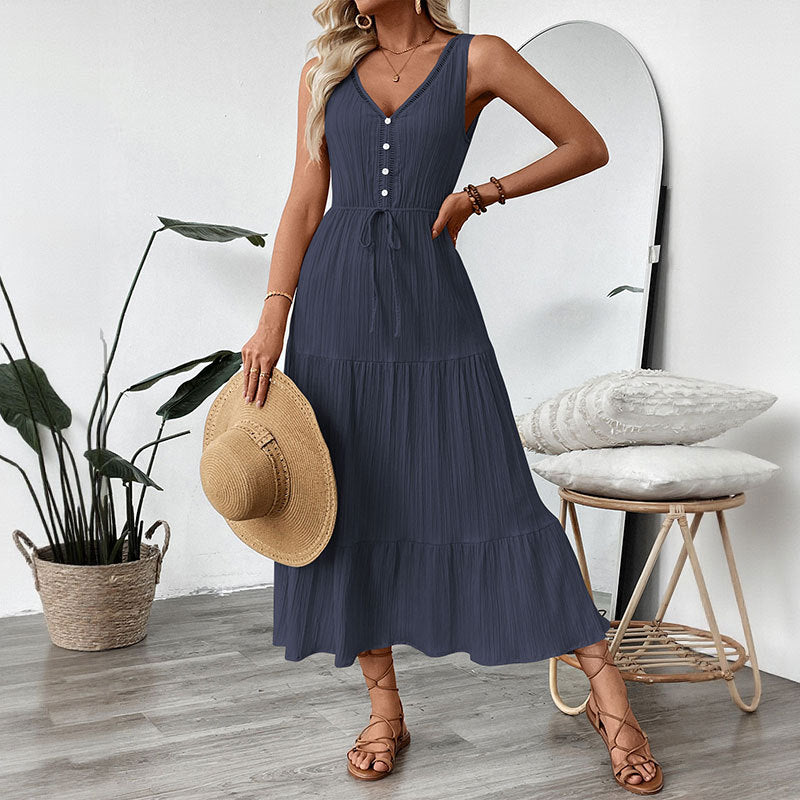 Women's Fashion Casual Stitching Dress