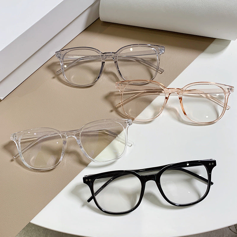 New Trendy Beige Nail Glasses Frame