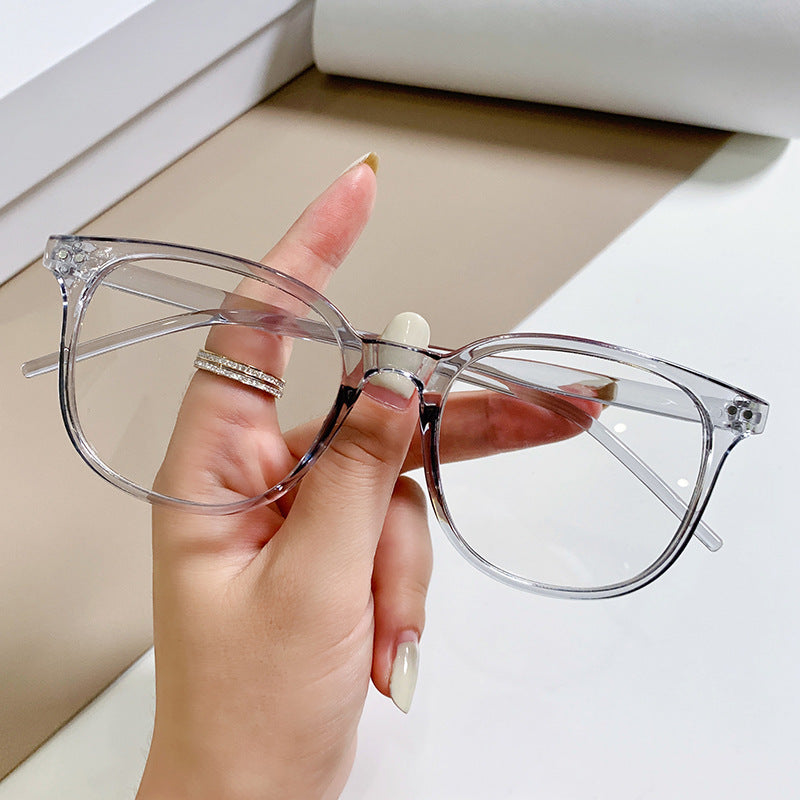 New Trendy Beige Nail Glasses Frame