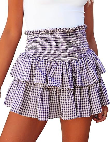 Ladies Plaid Fashion Skirt