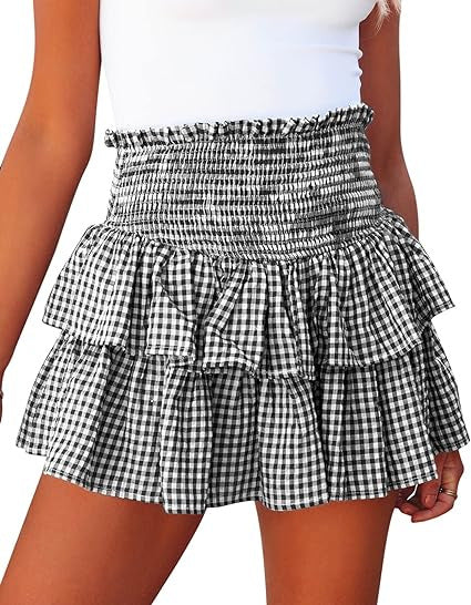 Ladies Plaid Fashion Skirt