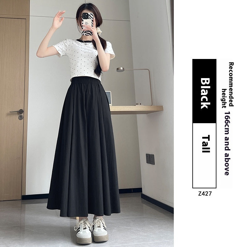 High Waist Slimming Pleated Dress