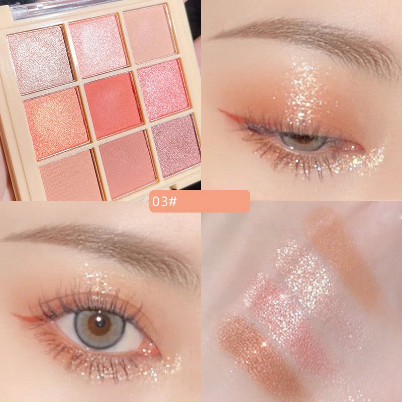 Nine Color Eye Shadow Plate Earth Color Beauty Makeup