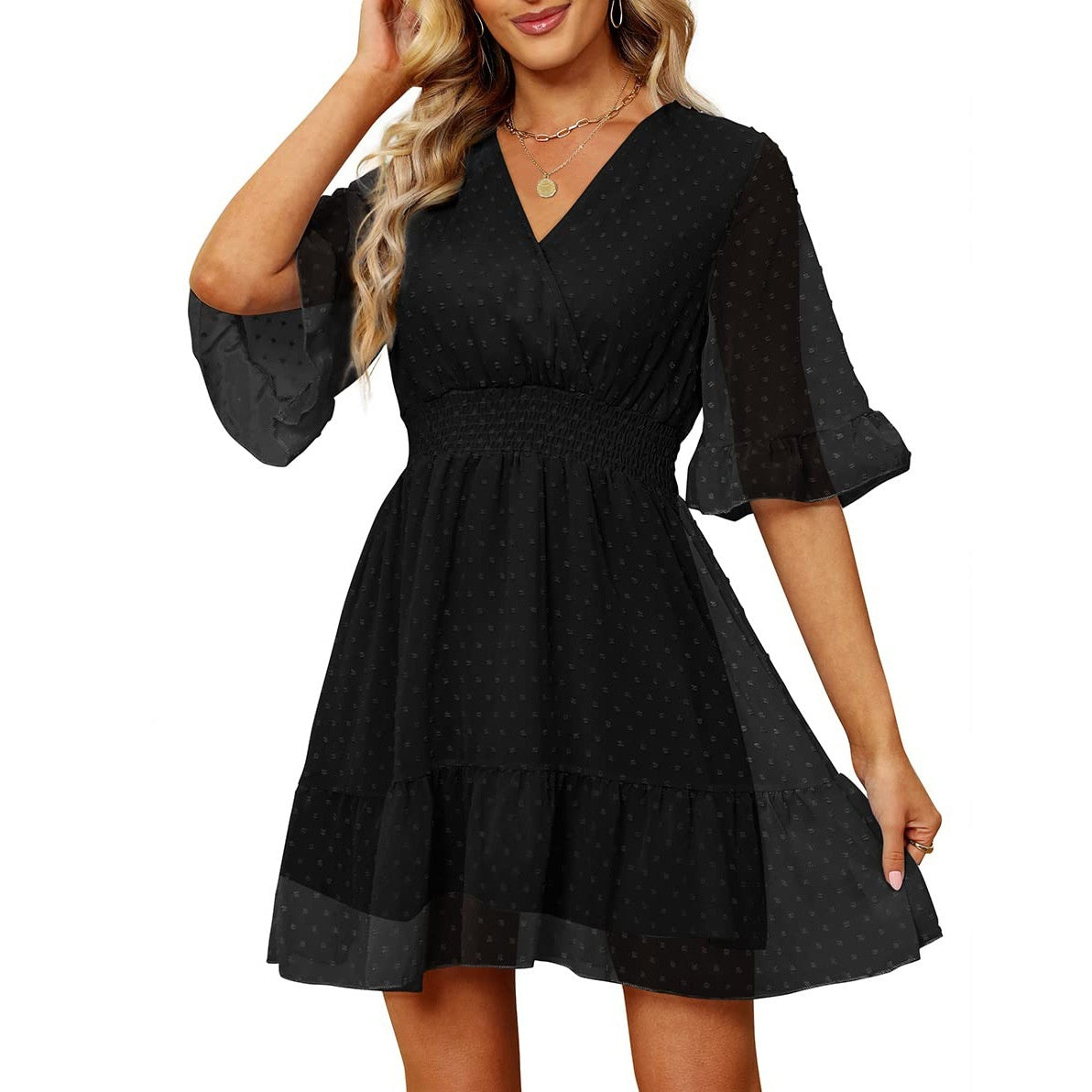 Women's Jacquard Bell Dress