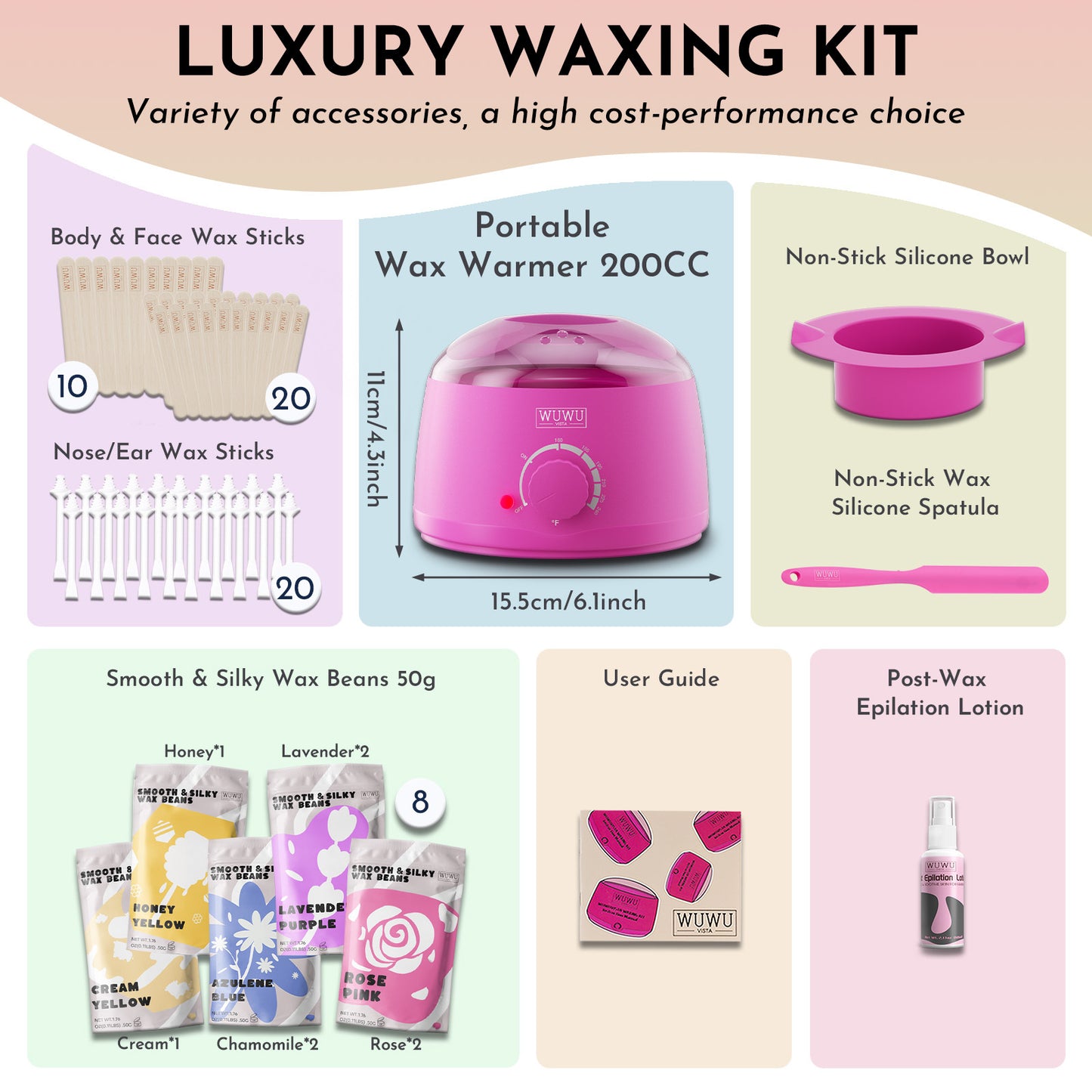 Waxing Kit 63pzs,