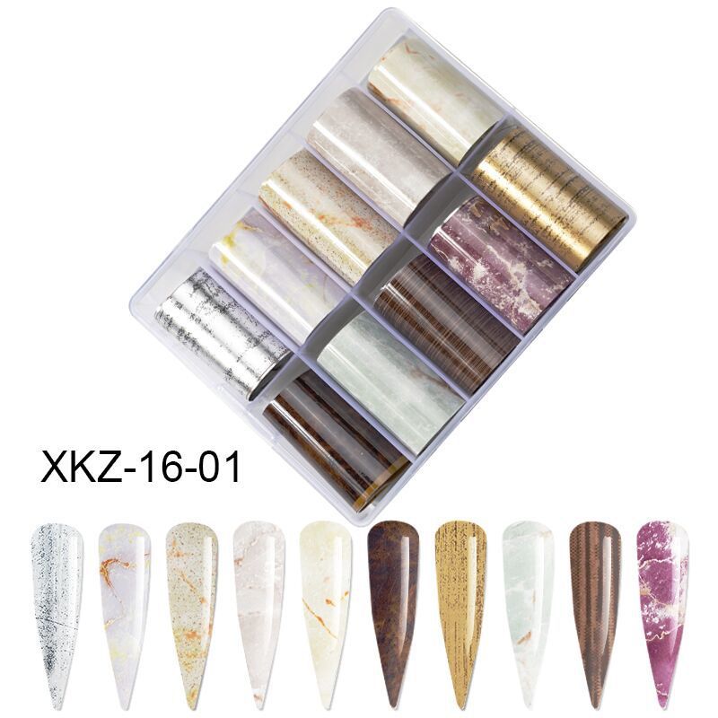 50 Nail Star Stickers 10 Color Mixed Package