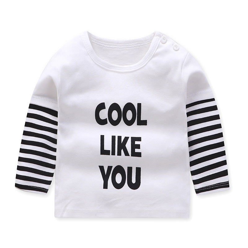 Children's Long Sleeve Casual Cartoon Round Neck Top