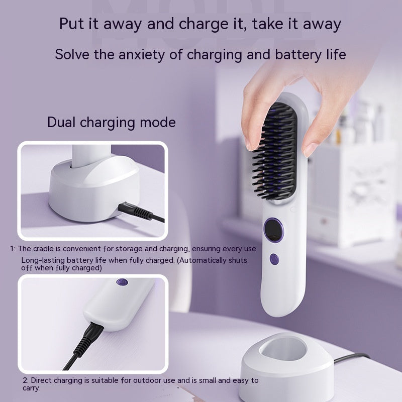 Straight Comb For Curling Or Straightening