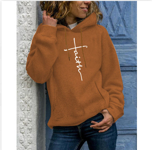 Women's Long-sleeved fleece hoodie