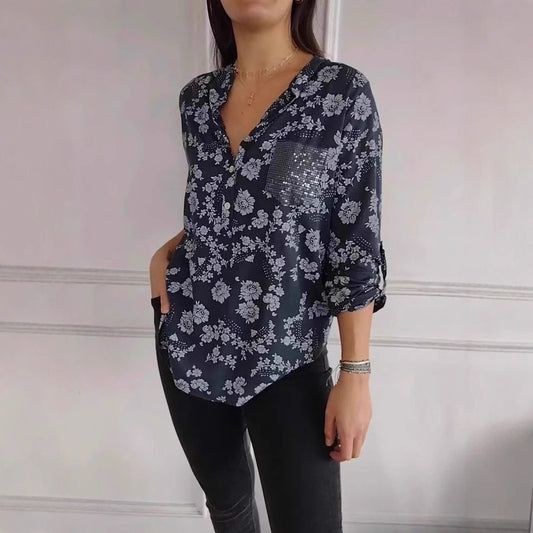 Ls Loose Casual Long Sleeves top