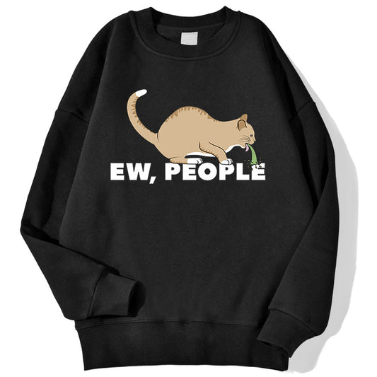 Fashion Personality Cat Print Sweatshirt