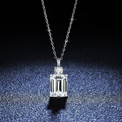 Square S925 Sterling Silver Necklace
