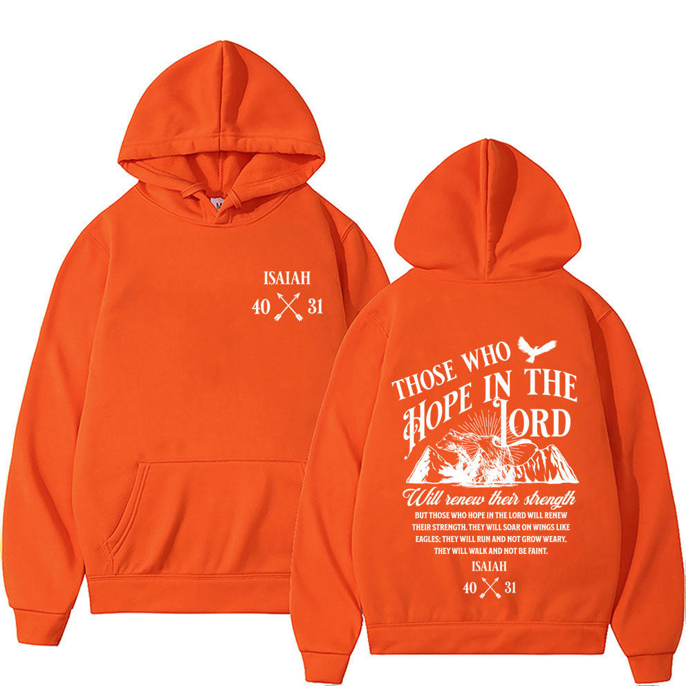 Christian Jesus Letters Print Hoodies
