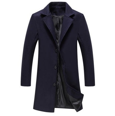 Mens Casual Business Woolen Coats